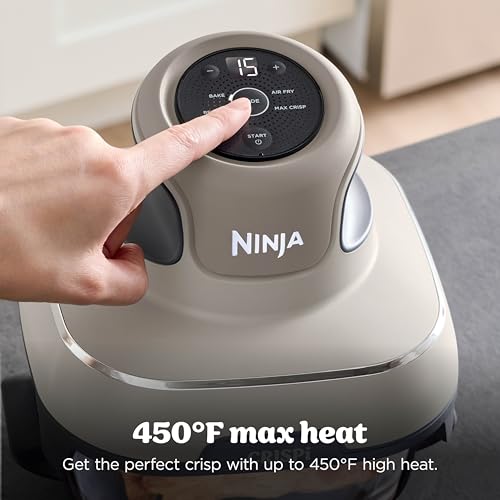 Ninja Crispi Glass Air Fryer, 4-in-1, Stone, FN101ST