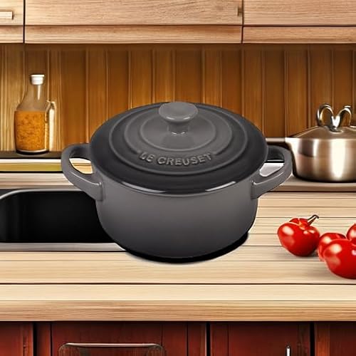 Le Creuset Stoneware Mini Round Cocotte, 8 oz., Oyster