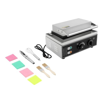Donut Maker Machine,1550W Commercial Mini Doughnut Maker Machine with Non-Stick,Double-Sided Heating Waffle Machine Makes 12 Doughnuts in 1-5 Minutes,Temperature 122-572℉,for Restaurant,Home