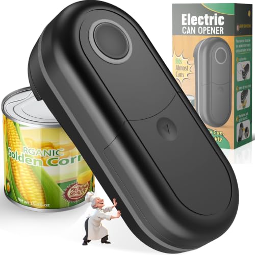 One Touch Electric Can Opener with Smooth Edge