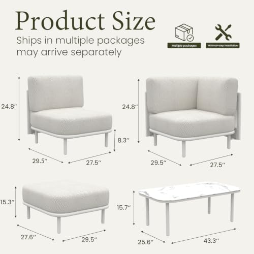LayinSun 11 Pieces Patio Furniture Set