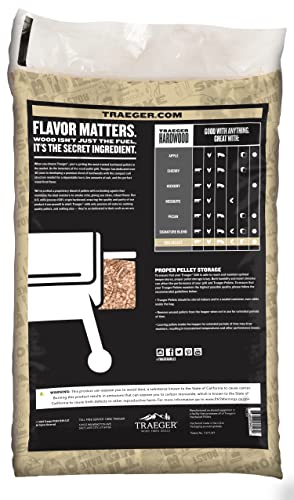 Traeger Grills BBQ Select 100% All-Natural Wood Pellets for Smokers and Pellet Grills, BBQ, Bake, Roast, and Grill, 30 lb. Bag