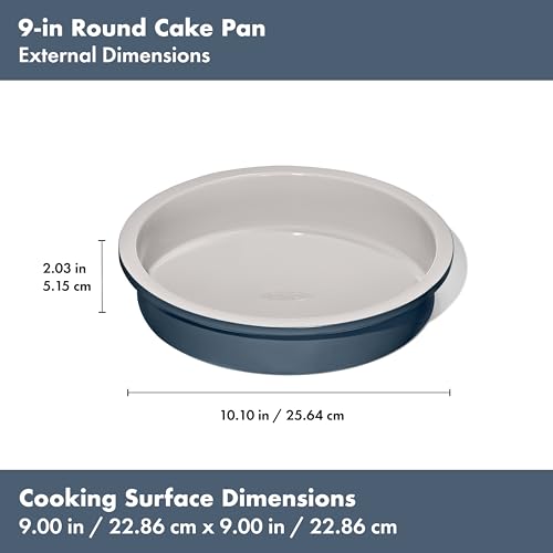 OXO Good Grips Non-Stick Pro Ceramic Coated Metal Bakeware 9” Round Cake Pan – Storm Blue