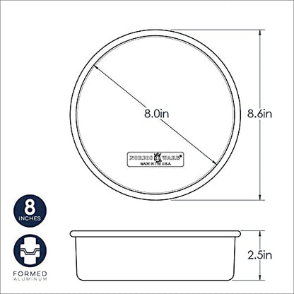 Nordic Ware Naturals Nonstick Round Cake Pan, 8-Inch