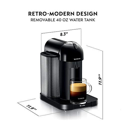 Nespresso Vertuo Coffee and Espresso Maker by Breville, Black