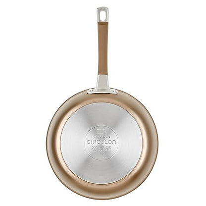 Circulon Premier Professional Hard Anodized Nonstick Cookware Induction Pots and Pans Set Nonstick, Home Essentials, 12-Piece, Bronze