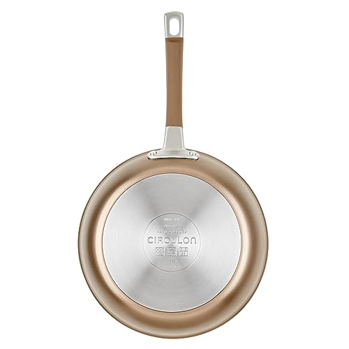 Circulon Premier Professional Hard Anodized Nonstick Cookware Induction Pots and Pans Set, 8 Piece - Bronze