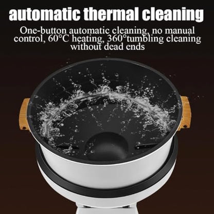 Auto Cooking Wok Fried Rice Machine, 8L 2000W Automatic Cooking Machine,3-Speed Pot Body Adjustment, Automatic Thermal Cleaning, Perfect for Christmas & New Year Parties