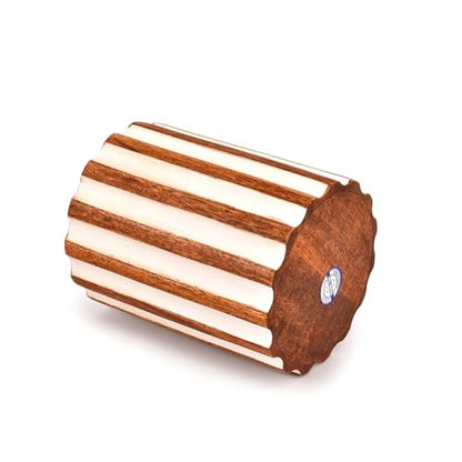 Mahasu Utensil Holder Mango Wood Utensil Holder for Kitchen Counter, for Countertop, Spoons, Cooking Tools, etc (5" x 5" x 6")