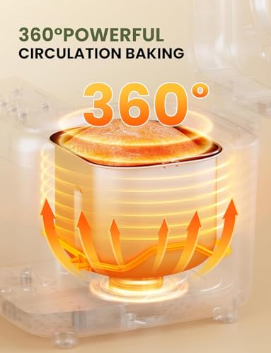 2LB Bread Maker, 12-In-1 Functionality, Gluten-Free Option, Nonstick Baking Pan, Two Loaf Sizes, 13-Hour Delay And 1-Hour Keep Warm Feature (White)