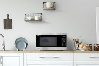 SHARP Countertop Microwave Oven with Removable 16.5" Carousel Turntable, 1200 Watt, 2.2 Cubic Feet, Stainless Steel