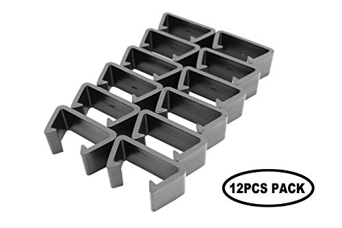 Dineli 20 Pieces Patio Furniture Clips Furniture Sofa Clips Outdoor Sectional Couch Connectors Sofa Outdoor Patio Sets Propane Fire Pit (Black-Sofa Clips)