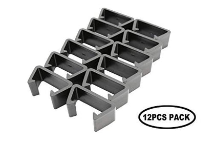 Dineli 20 Pieces Patio Furniture Clips Furniture Sofa Clips Outdoor Sectional Couch Connectors Sofa Outdoor Patio Sets Propane Fire Pit (Black-Sofa Clips)