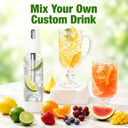 Soda Siphon 1L, Portable Sparkling Water Maker, Carbonated Soda Maker