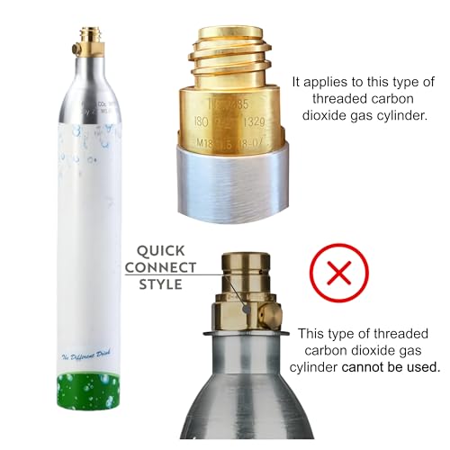 Carbonates Any Drink-Airosia Soda Maker Machine-304 Stainless Steel Sparkling Water Maker, Carbonator Machine with BPA Free Bottles(1L+0.5L) (CO2 Carbonator NOT Included)