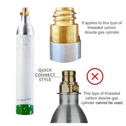 Carbonates Any Drink-Airosia Soda Maker Machine-304 Stainless Steel Sparkling Water Maker, Carbonator Machine with BPA Free Bottles(1L+0.5L) (CO2 Carbonator NOT Included)