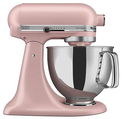 KitchenAid Artisan, 5-Qt Tilt Head Stand Mixer, KSM150PS, Dried Rose