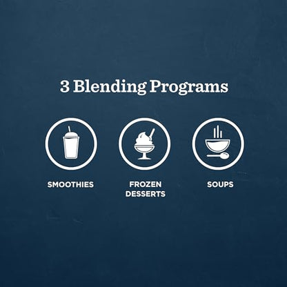 Vitamix Ascent X3 Blender with Three Blending Programs, Self-Cleaning Program, Professional-Grade Blender for Smoothies, Soups and More, Stainless-Steel Blades, 48 Oz Container, Shadow Black