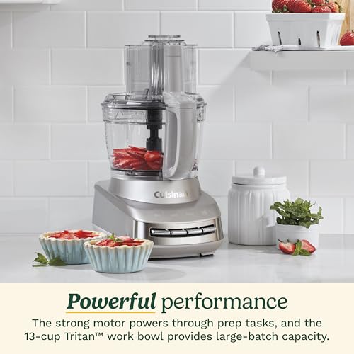 Cuisinart FP-130SS Core Custom 13-Cup Multifunctional Food Processor, Silver Sand