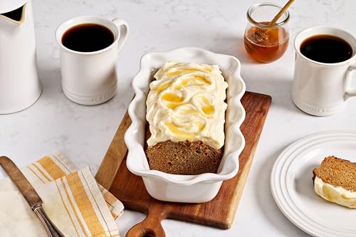Le Creuset Stoneware Heritage Fluted Loaf Pan, 9", Artichaut