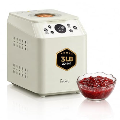 Davivy 3 LB Bread Maker 20-in-1 with Dual Heaters