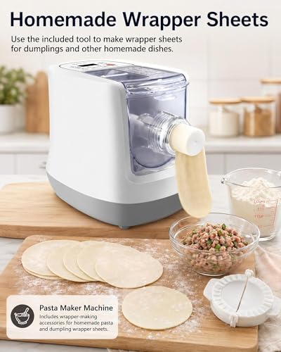 KabFbit Automatic Pasta Maker, 13 Discs, 500g Flour Capacity