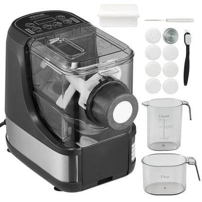 VEVOR Electric Pasta Maker, 150W Automatic Noodle Maker Machine with 8 Pasta Shapes, 4 Intelligent Modes, 500g Flour Capacity Pasta Maker Machine with Measuring Cups, Cleaning Brush for Home Kitchen