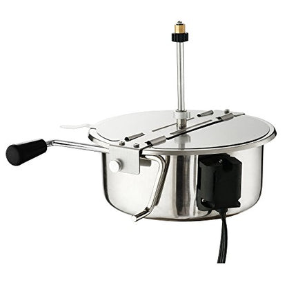 Lincoln Popcorn Machine - 8oz Popper with Stainless-Steel Kettle, Reject Kernel Tray, Warming Light and Accessories by Great Northern Popcorn (Black)