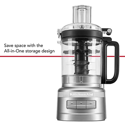 KitchenAid 9-Cup Food Processor - KFP0921, Contour Silver