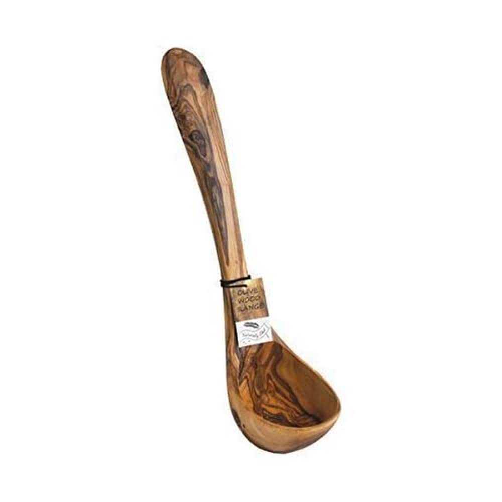 Naturally Med - Olive Wood Soup Ladle - 10 inch