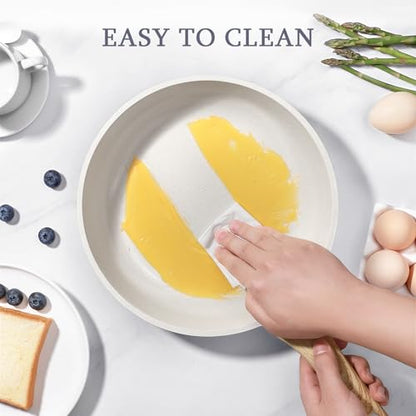 GiPP Ceramic Nonstick Frying Pan - 10 Inch Healthy Non-Toxic Non Stick Skillet Omelette Pans, Induction Compatible Chef Pan, PFAS & PFOA-Free, Dishwasher Safe, Stay Cool Handles Visit the Store