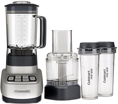 Cuisinart BFP-650P1 Velocity Ultra Trio 1-HP Blender/Food Processor with Travel Cups, Die Cast