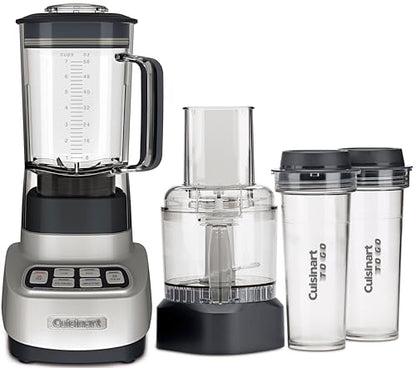 Cuisinart BFP-650P1 Velocity Ultra Trio 1-HP Blender/Food Processor with Travel Cups, Die Cast