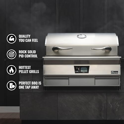 recteq E-Series Built-In 1300 Pellet Smoker Grill, Wi-Fi-Enabled Outdoor Grills & Smokers, Electric Pellet Grill with 1300 Sq In Cook Space