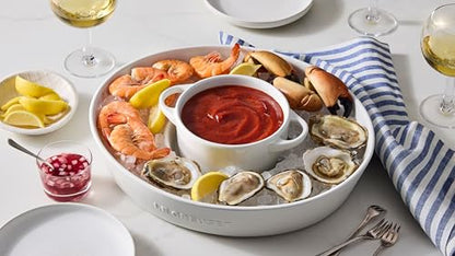 Le Creuset Stoneware Mini Round Cocotte, 24 oz., White
