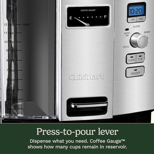 Cuisinart Drip Coffee Maker, Programmable & Self-Cleaning, 12-cup Capacity