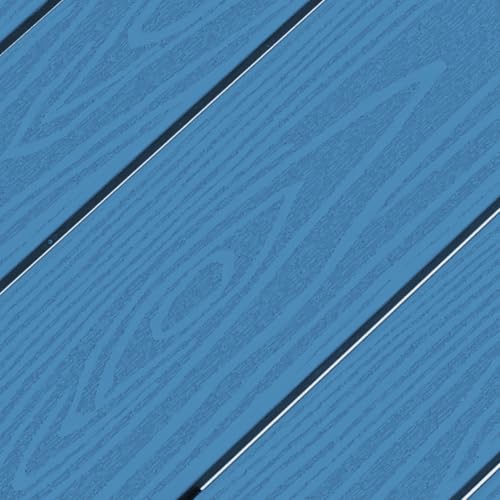 SERWALL Outdoor Bar Table and Chairs Set, 5-Piece HDPE Counter Height Patio Dining Sets with Storage and Wine Rack, Rectangular High Top Bar Table with 4 Bar Stools for Garden, Backyard, Blue