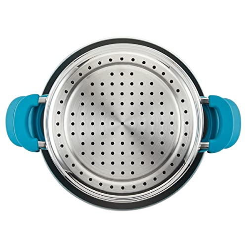 Rachael Ray Get Cooking Stackable Nonstick Pots and Pans, Cookware Set (8 Piece), Turquoise