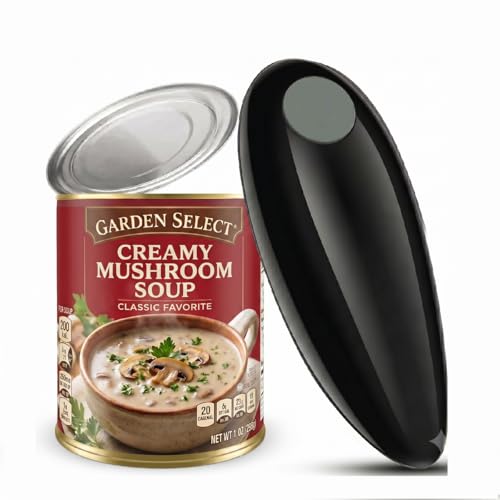 yakbins Electric Can Opener, One-Touch Automatic Handheld Can Opener with Smooth Edge, Kitchen Gadget for Seniors with Arthritis,Black