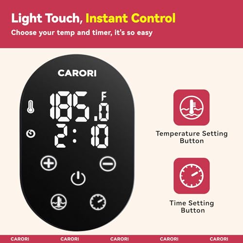 Carori Sous Vide Machine 1100W, Sous Vide Precision Cooker, Ultra Quiet Immersion Circulator with Recipes, Accurate Temperature and Time Control with Adjustable Clamp, Brushless Motor, White