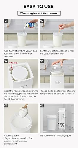 ROICHEN MINEW YOGURT MAKER, HOME MADE YOGURT, MADE IN KOREA, NON ELECTRIC, EASY YOGURT MAKING