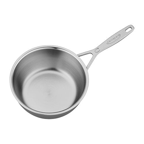 Demeyere Industry 5, 2-qt Stainless Steel Saucier, 5-Ply Construction, Compatible on all Stovetops, Made in Belgium