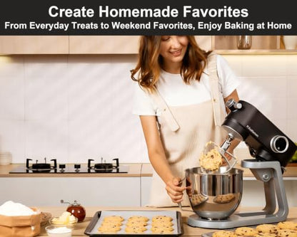 Kraftsman All Metal Stand Mixer DC Motor, Heavy Pizza Dough Mixer 5.3 QT
