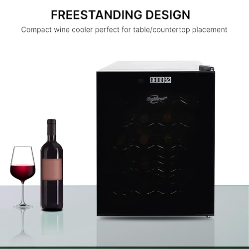 Koolatron 20 Bottle Thermoelectric Wine Cooler, Black