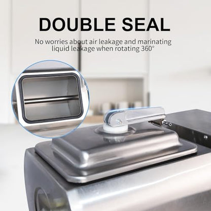 Vdniduir Electric Vacuum Tumbler Marinating Machine, 18L Vacuum Tumbler Marinator,for Meat and Vegetables