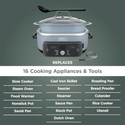 Ninja® PossibleCooker™ PRO Plus 11-in-1, 8.5-qt, Trace Blue, MC2002BL