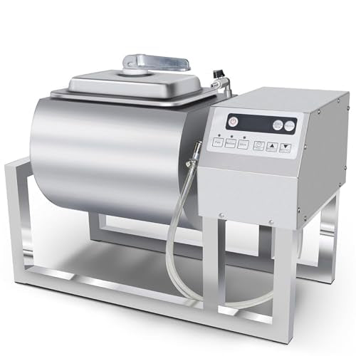 Commercial Automatic Vacuum Tumbler Marinating Machine, 18l Meat Tumbler Machine Three-Speed Bidirectional Rotation Rapid For Chicken Steak Burger Shop