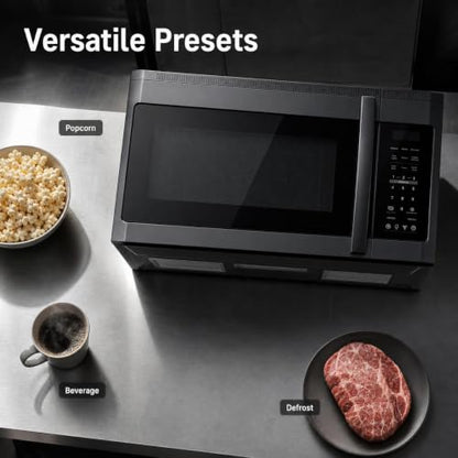 Over the Range Microwave Oven 1.7 cu.ft 1000W in Black