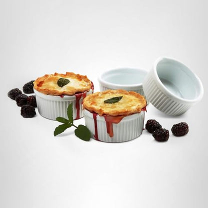 Norpro 8oz/240ml Porcelain Ramekins, Set of 4
