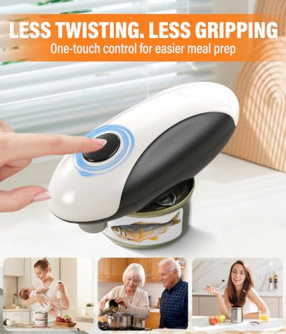 ALLVANA Electric Can Opener, Automatic Rechargeable Smooth Edge Side Cut